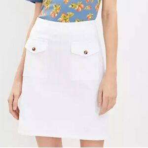 NWT Loft Button Pocket Shift Skirt